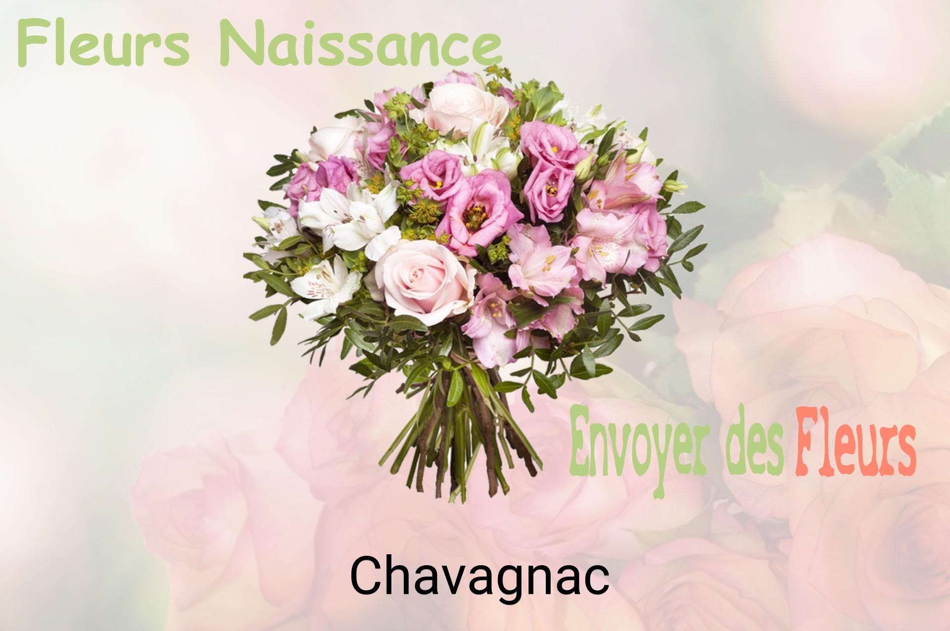 Bouquet de fleurs de naissance livré à Chavagnac